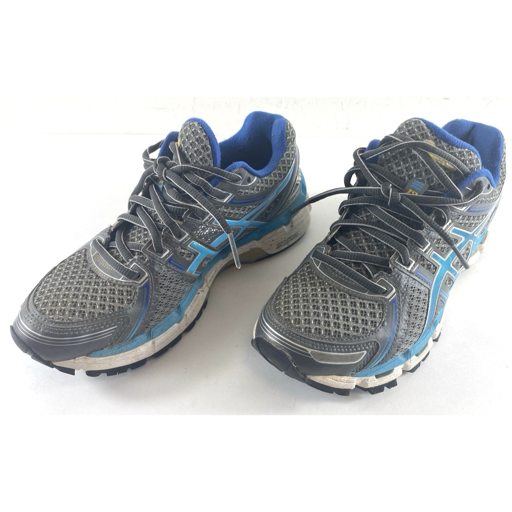 Asics Gel Kayano 19 Running Shoes Women's Size 7 Blue Gray T350N IGS